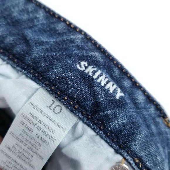 American Eagle Skinny Stretch Womens Size 10 Cropped (30x26) Medium Wash Jeans - Picture 3 of 11